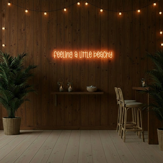 Feeling a Little Beachy LED Neon Sign, Beach Theme Neon Sign