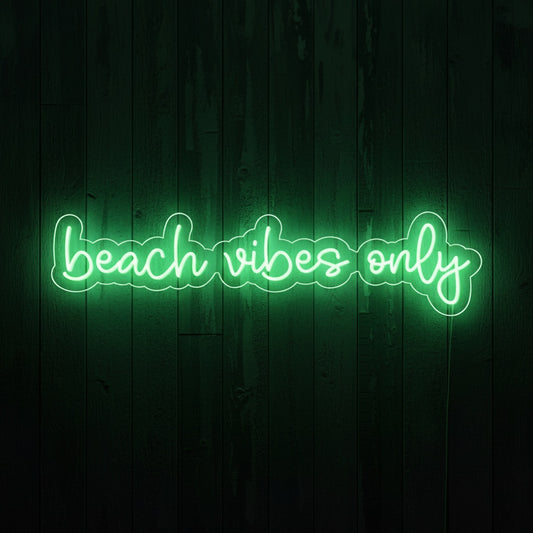 Beach Vibes Only LED Neon Sign, Beach Theme Neon Sign
