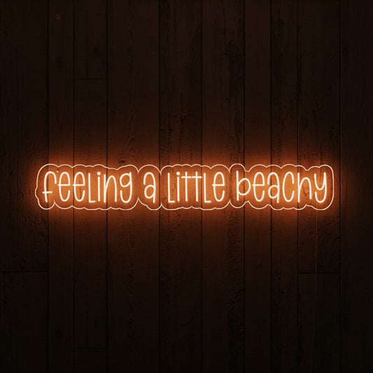 Feeling a Little Beachy LED Neon Sign, Beach Theme Neon Sign