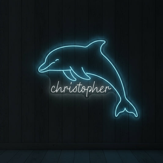 Custom Name Dolphin LED Neon Sign