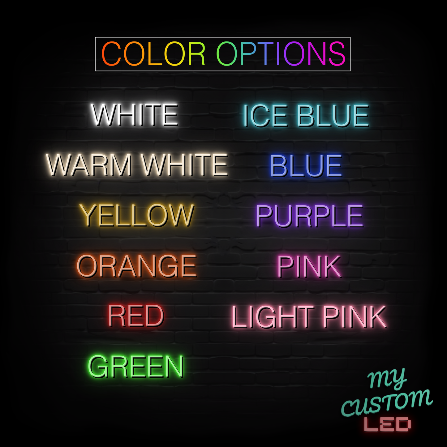 Neon LED Infinity Mirror