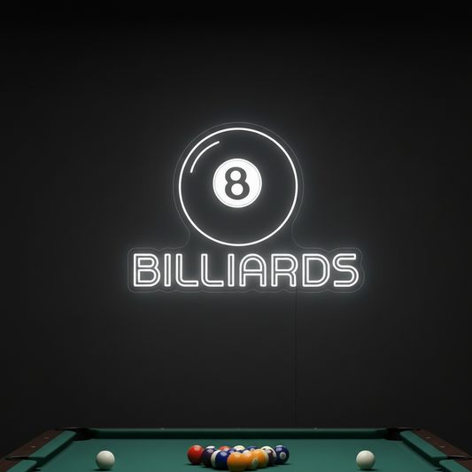 Billiards 8 Ball LED Neon Sign