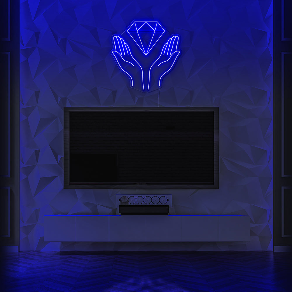 Diamond Hands  Neon LED Sign