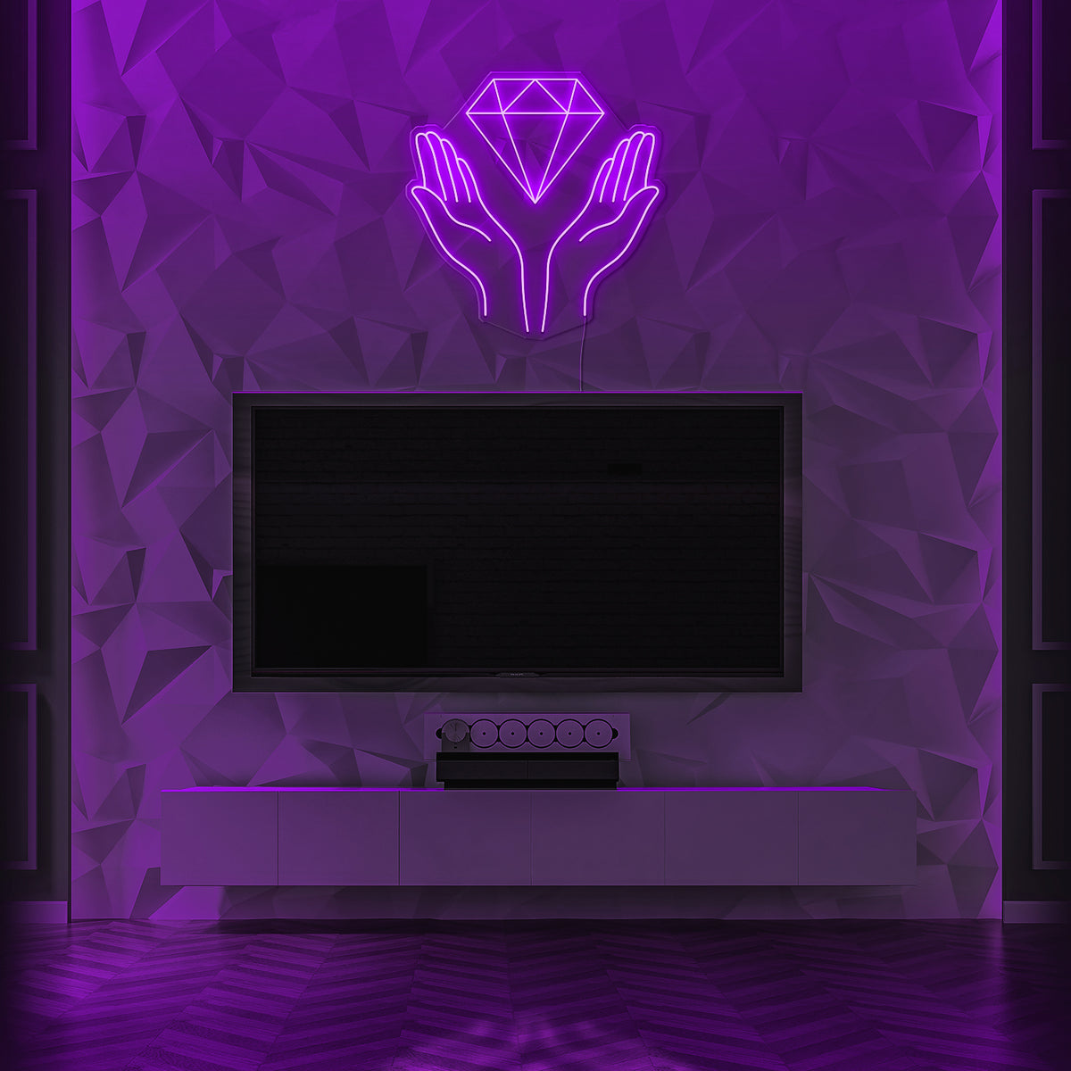 Diamond Hands  Neon LED Sign