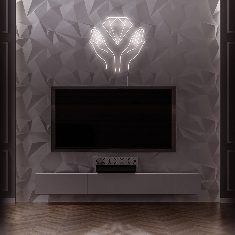Diamond Hands  Neon LED Sign