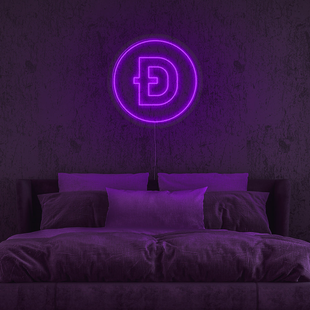 Dogecoin Neon LED Sign