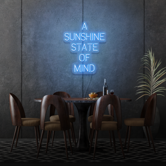 A Sunshine State of Mind LED Neon Sign