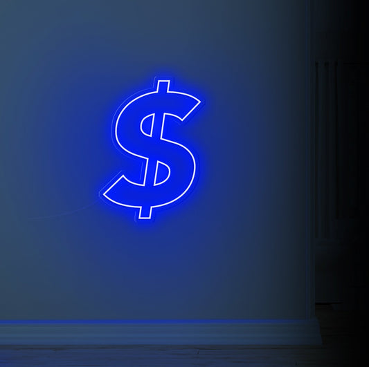 Dollar Sign LED Neon Sign