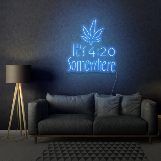 It's 4:20 Somewhere LED Neon Sign