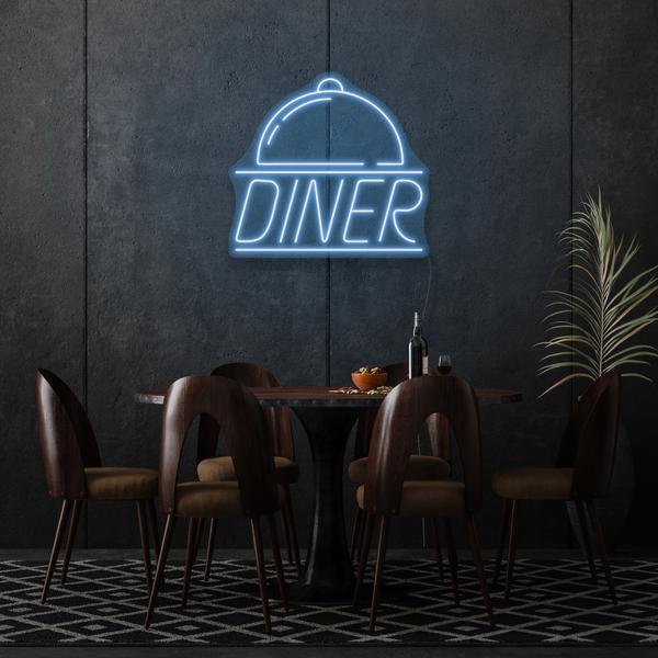Diner On A Silver Platter LED Neon Sign