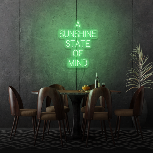 A Sunshine State of Mind LED Neon Sign