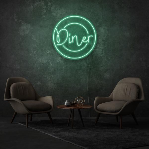 Diner On A Plate LED Neon Sign