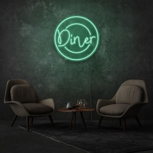 Diner On A Plate LED Neon Sign