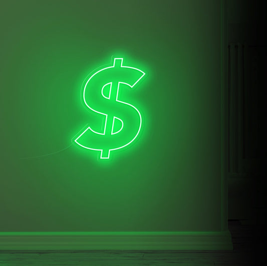 Dollar Sign LED Neon Sign