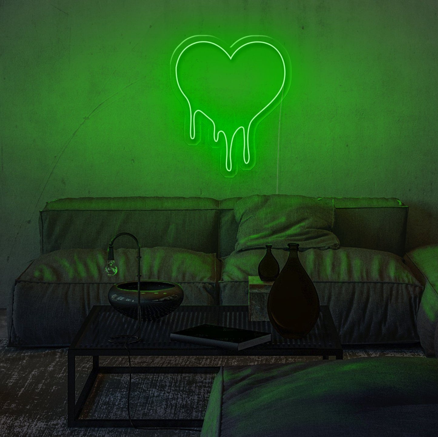 Dripping Heart LED Neon Sign