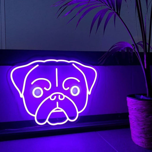 Pug LED Neon Sign