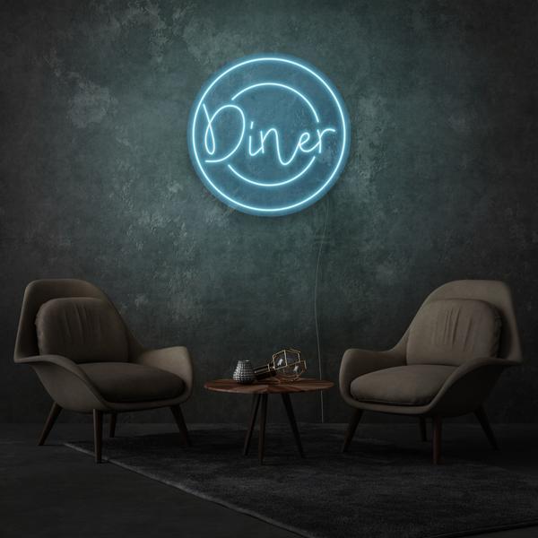 Diner On A Plate LED Neon Sign