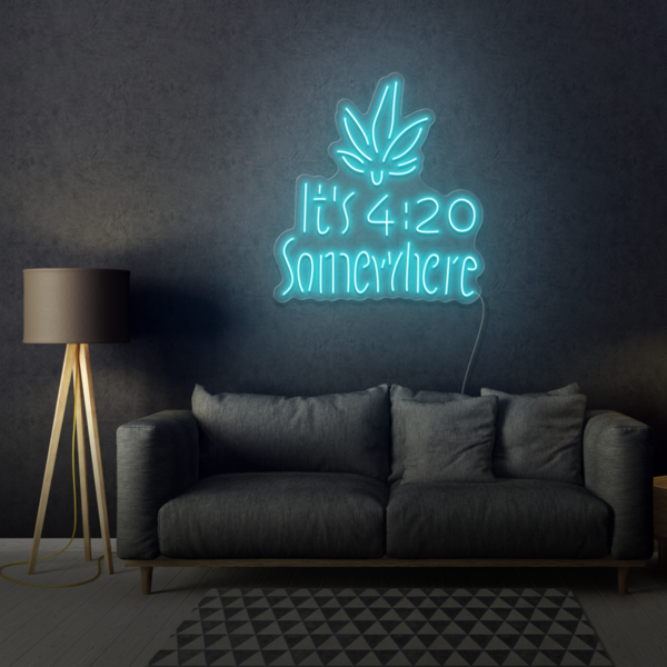 It's 4:20 Somewhere LED Neon Sign