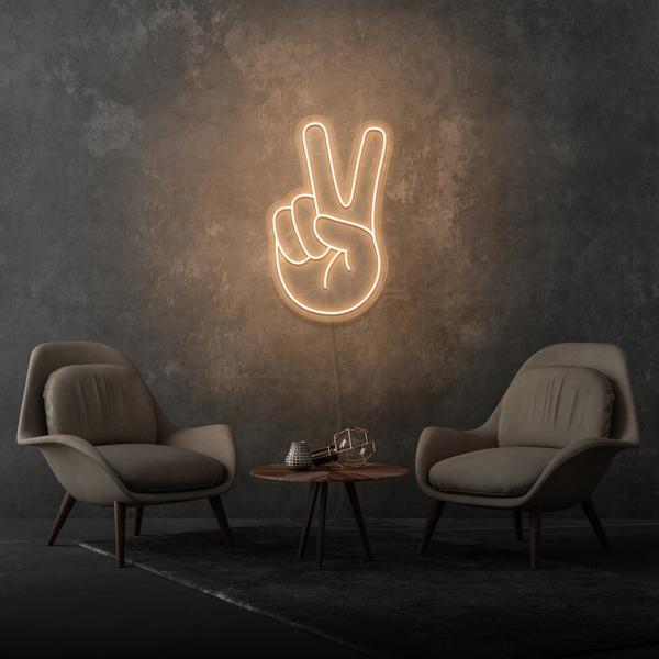 Peace Hand LED Neon Sign