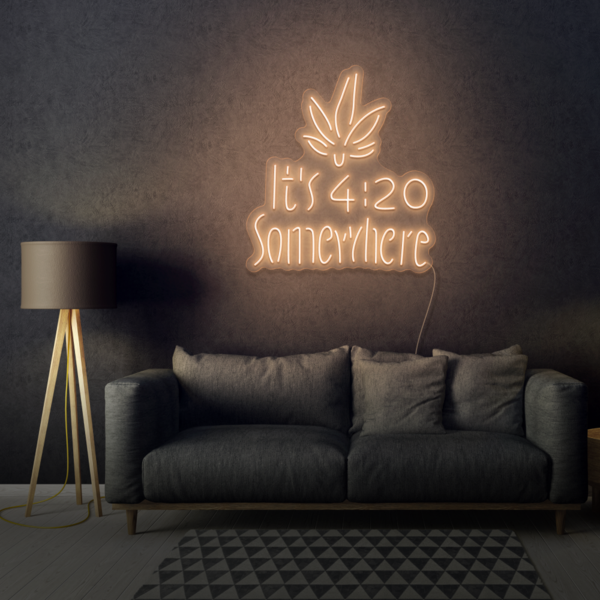It's 4:20 Somewhere LED Neon Sign