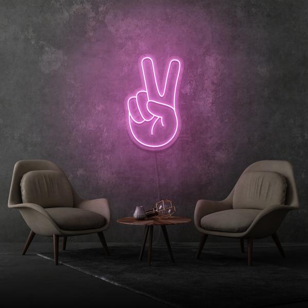 Peace Hand LED Neon Sign
