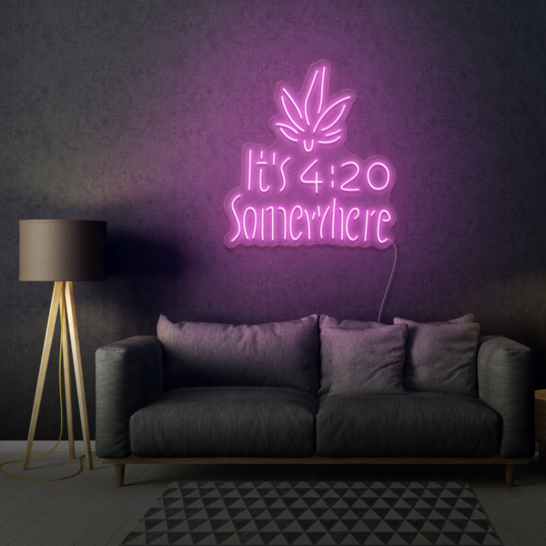 It's 4:20 Somewhere LED Neon Sign