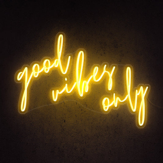 Good Vibes Only LED Neon Sign