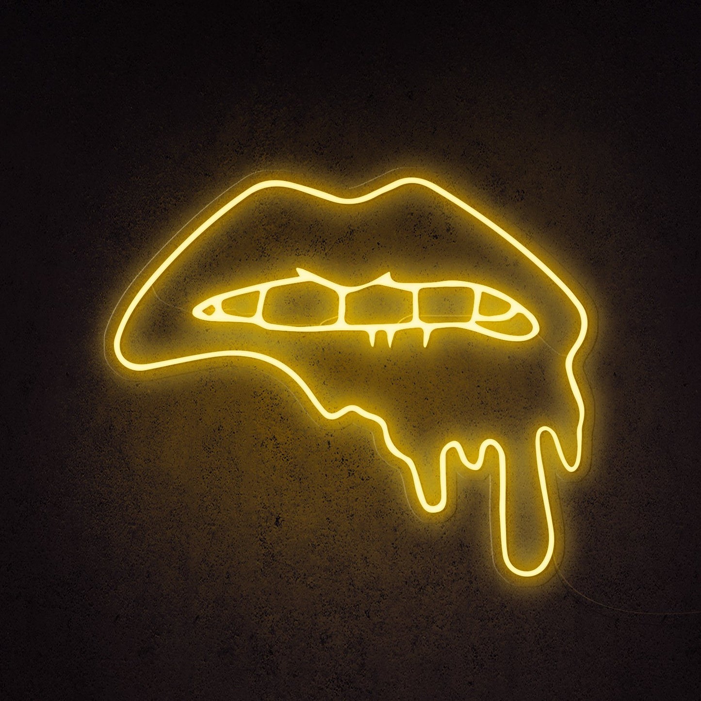 Dripping Lips LED Neon Sign