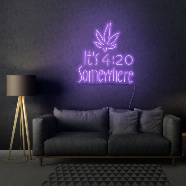 It's 4:20 Somewhere LED Neon Sign