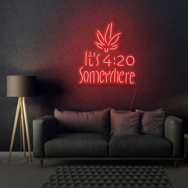 It's 4:20 Somewhere LED Neon Sign