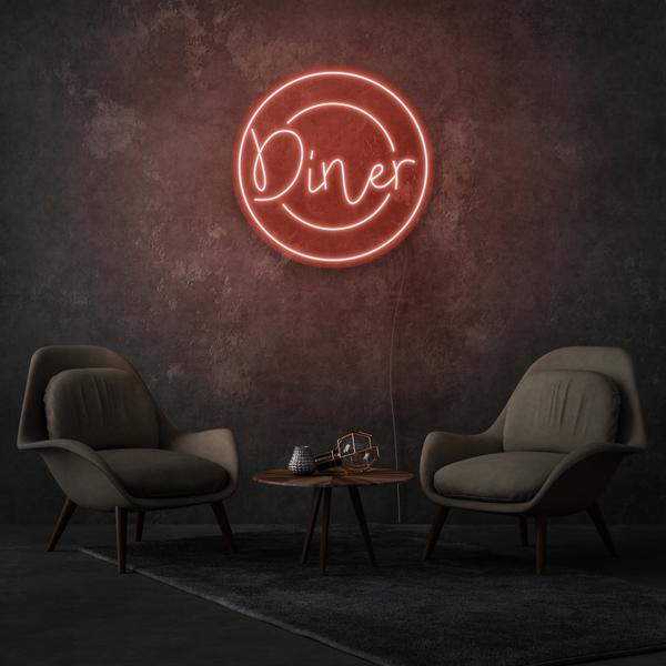 Diner On A Plate LED Neon Sign