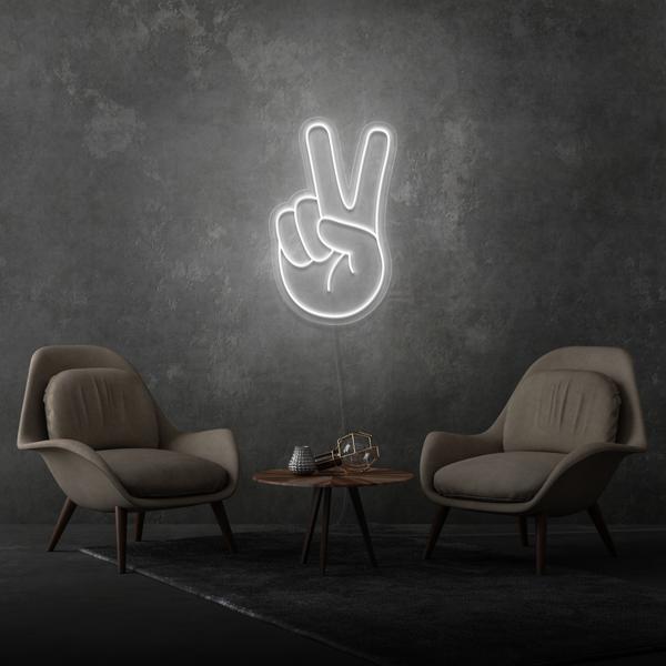 Peace Hand LED Neon Sign