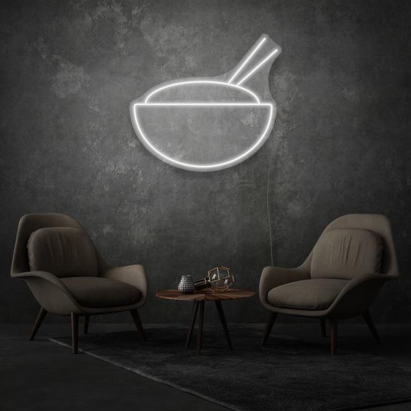Bowl With Chopsticks LED Neon Sign