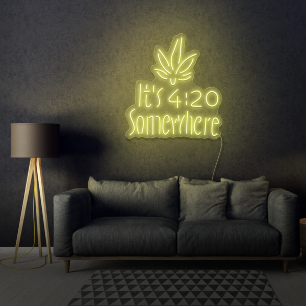 It's 4:20 Somewhere LED Neon Sign