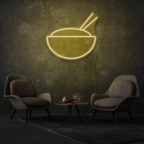 Bowl With Chopsticks LED Neon Sign