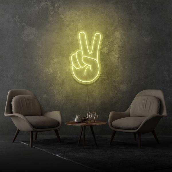 Peace Hand LED Neon Sign