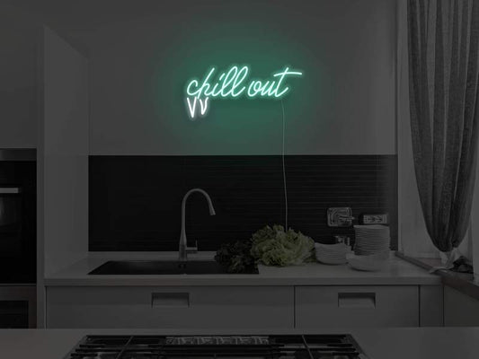 Chill Out LED Neon Sign