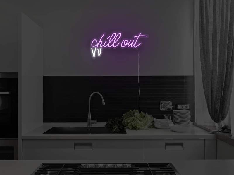 Chill Out LED Neon Sign