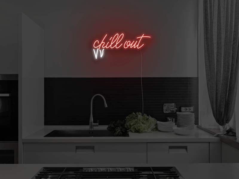 Chill Out LED Neon Sign