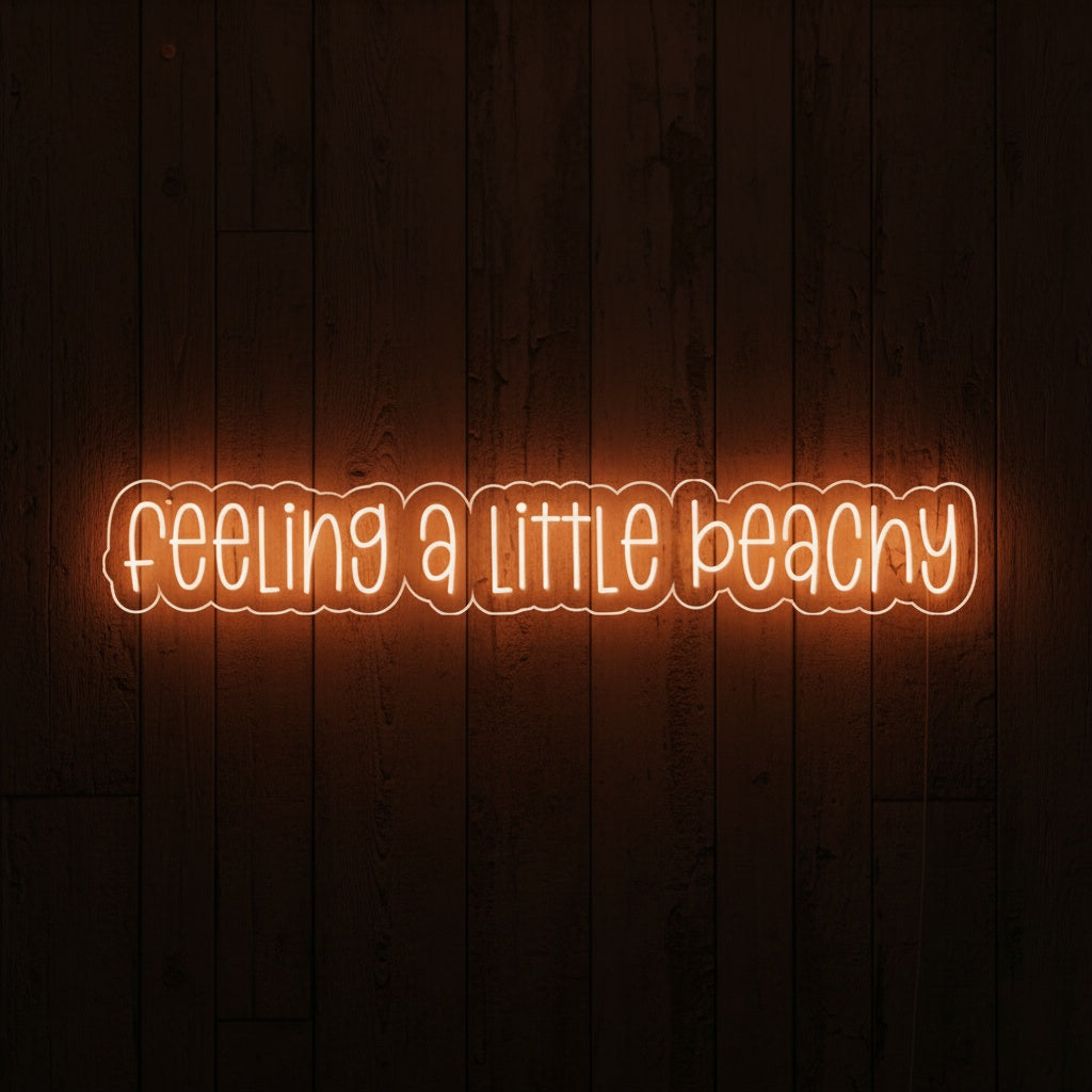 Feeling a Little Beachy LED Neon Sign, Beach Theme Neon Sign