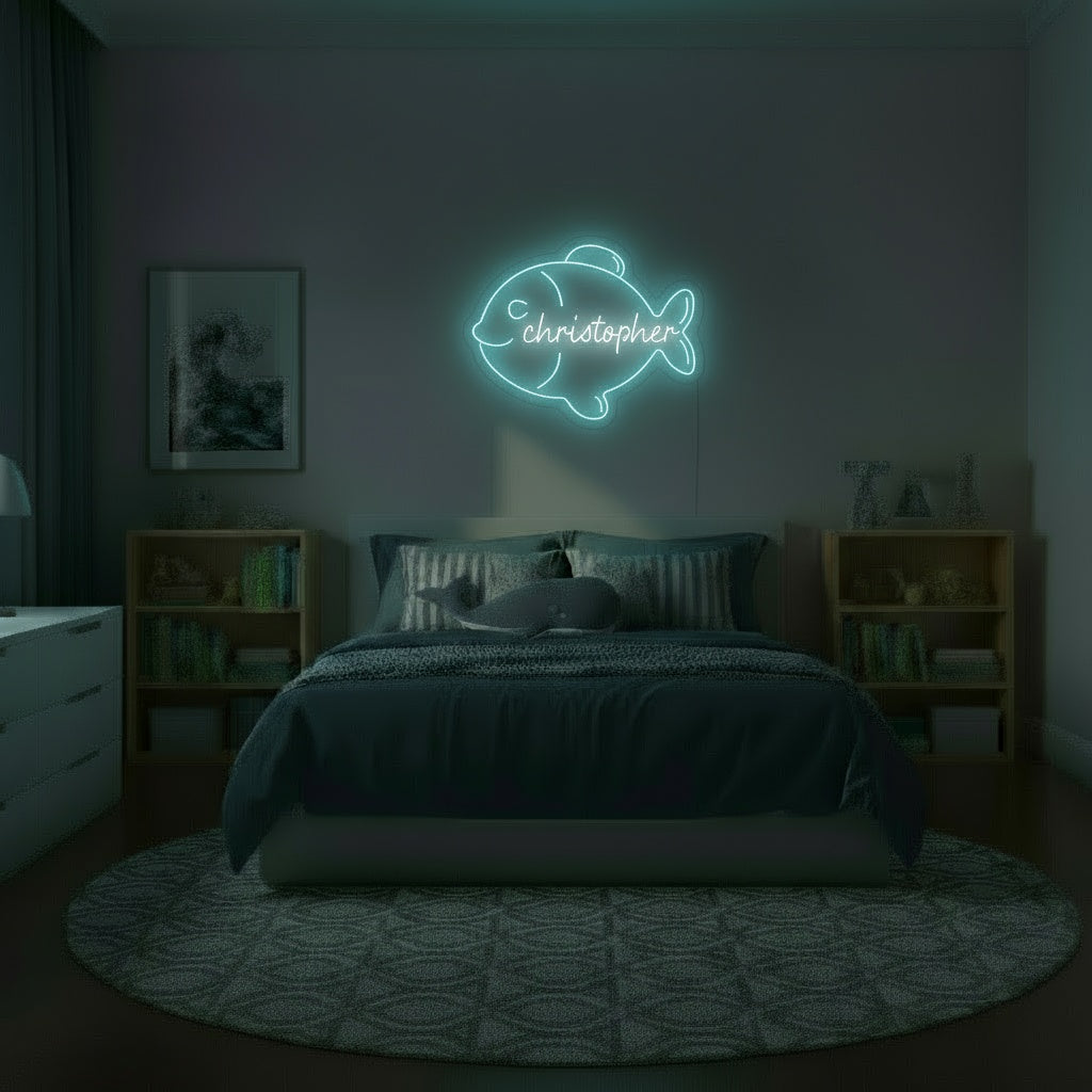 Custom Name Fish LED Neon Sign