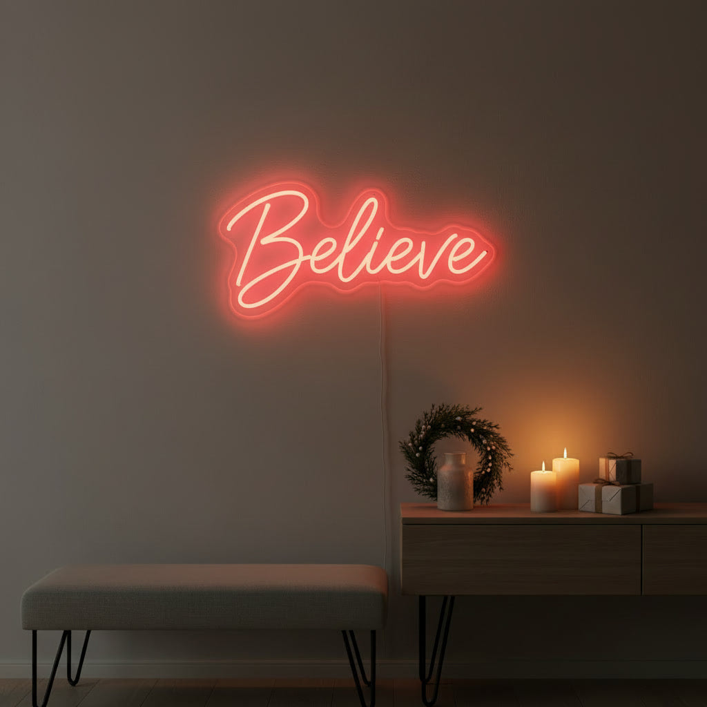 Believe LED Neon Sign