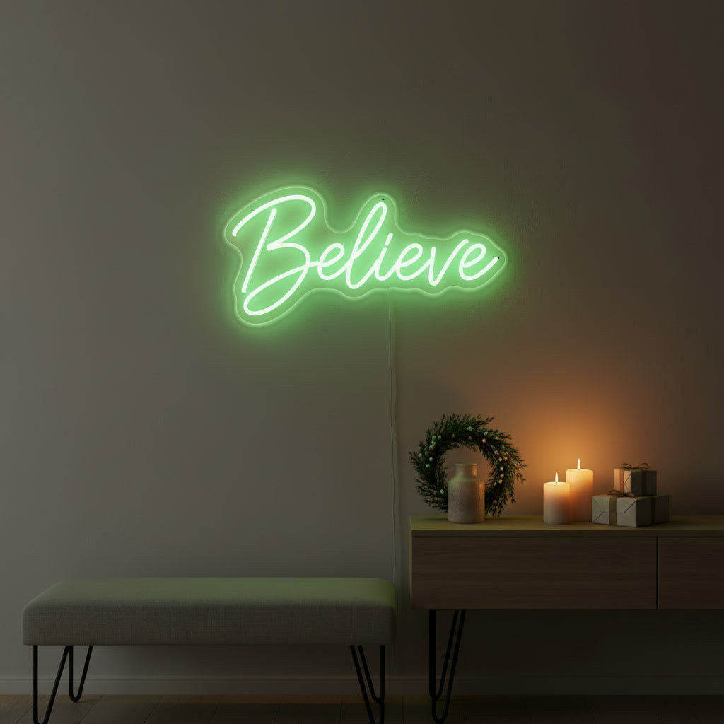 Believe LED Neon Sign