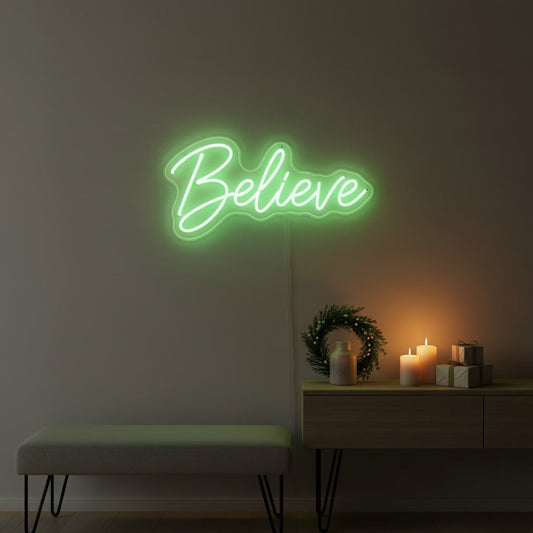 Believe LED Neon Sign