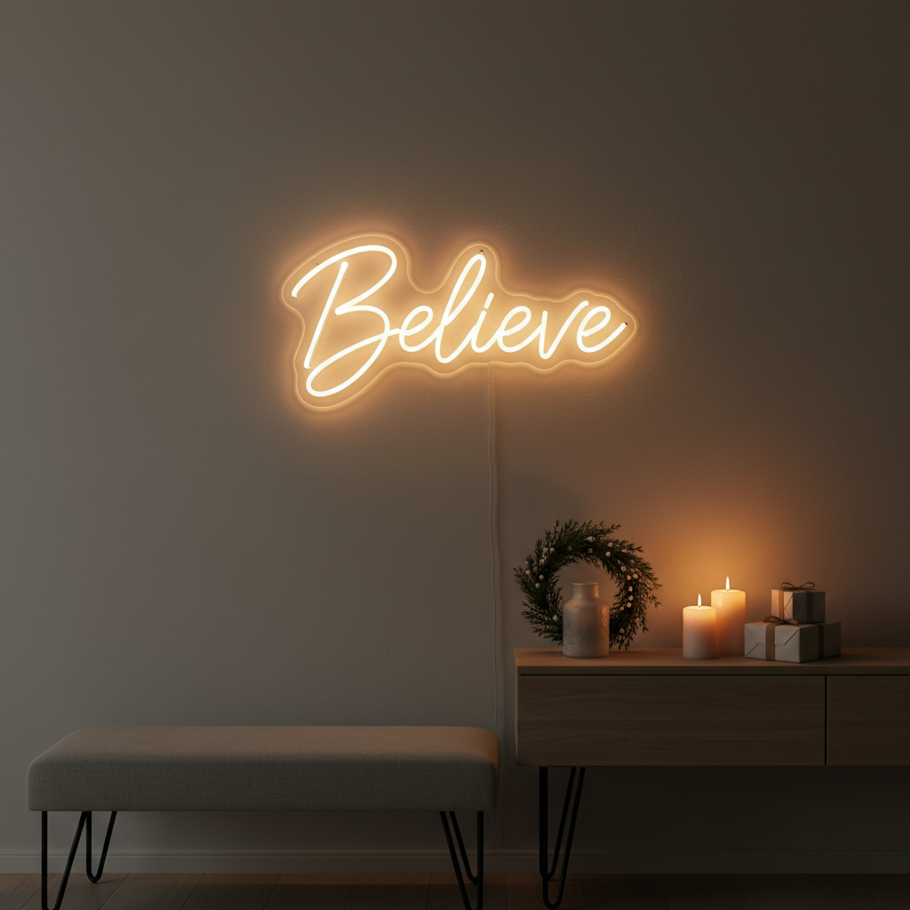 Believe LED Neon Sign