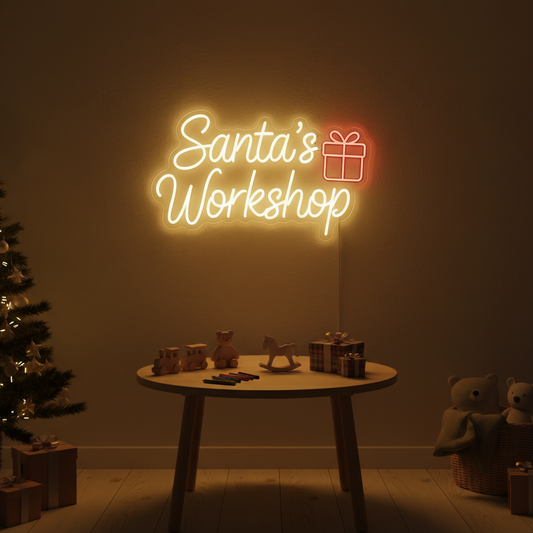 Santa’s Workshop LED Neon Sign