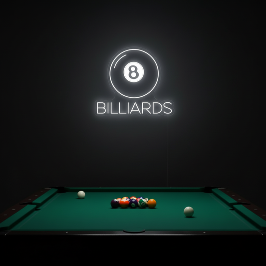 8 Ball Billiards LED Neon Sign