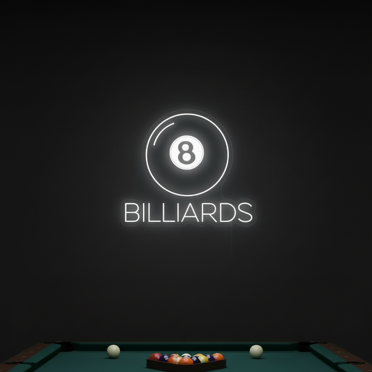 8 Ball Billiards LED Neon Sign