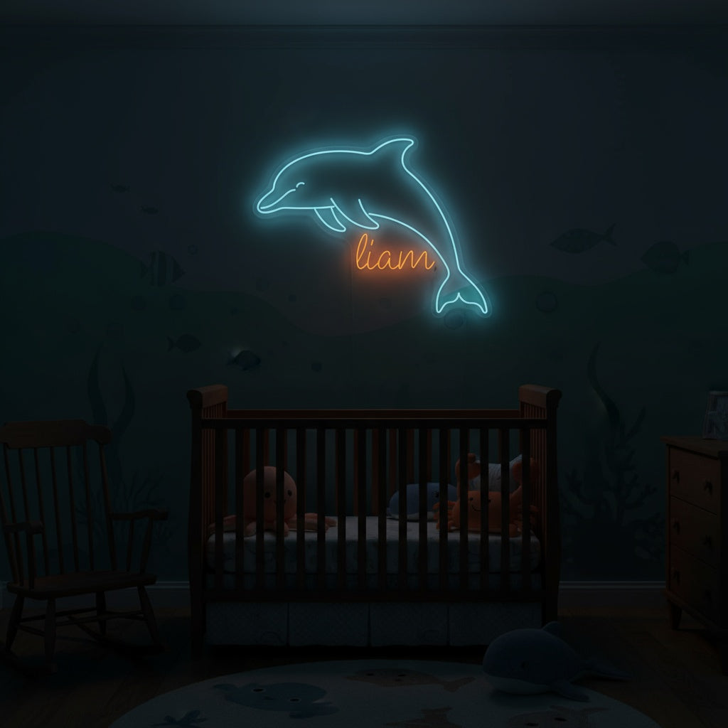 Custom Name Dolphin LED Neon Sign