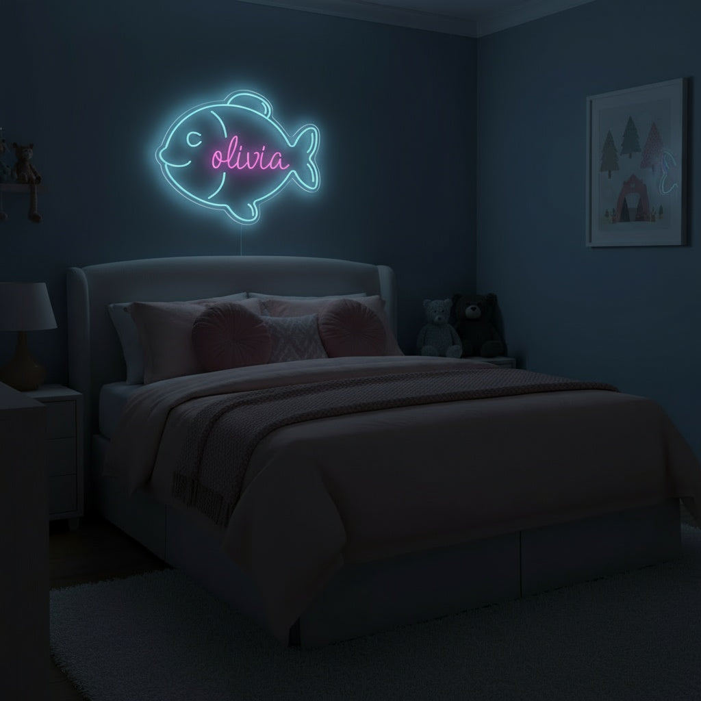 Custom Name Fish LED Neon Sign